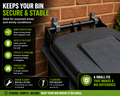 Wheelie Bin Wall Mount Clips x2 | Storm Clips | Heavy Duty PETG