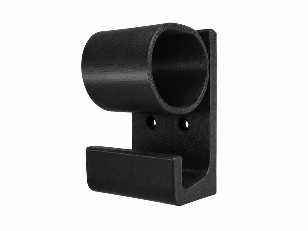 Type 2 EV Charger Wall Mount Holder | ASA Weather Resistant Holster | Outdoor Charging Plug Dock | Black White Grey | Left & Right Entry