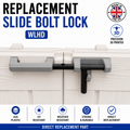 Keter Store It Out Slide Bolt Replacement | Nova Arc Max Ultra | Outdoor ASA