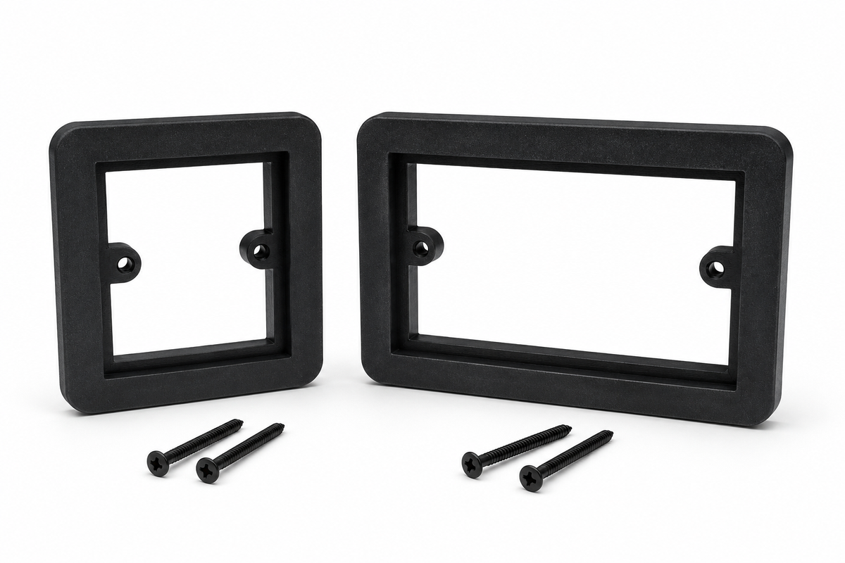 Acoustic Wall Panel Socket Surround Spacer | Flush Frame | 1 Gang & 2 Gang