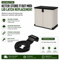 Keter Store It Out Midi Replacement Lid Latch | ASA UV Resistant Catch
