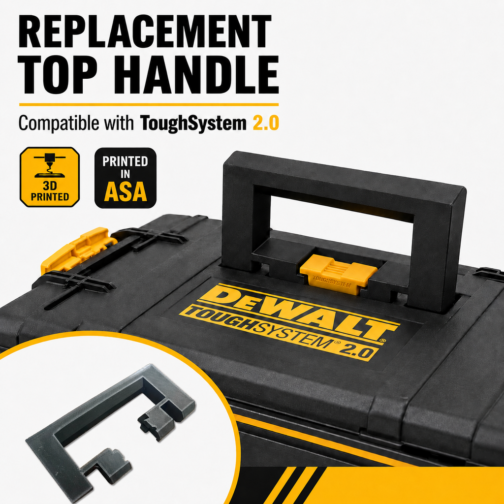 DeWalt ToughSystem 2.0 Drawer Box Replacement Top Handle 3D Printed ASA UK Made - image 1