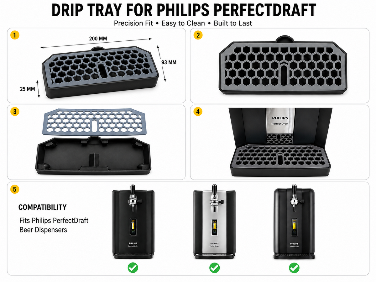 Replacement Drip Tray for Philips Perfect Draft Beer Machine HD3720 3D Printed - image 2