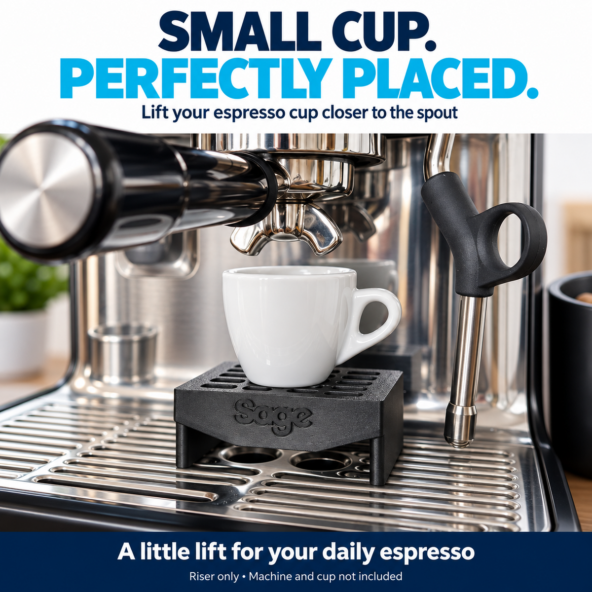 For Sage Barista Espresso Cup Riser Stand Coffee Machine Drip Tray Platform ASA - image 2