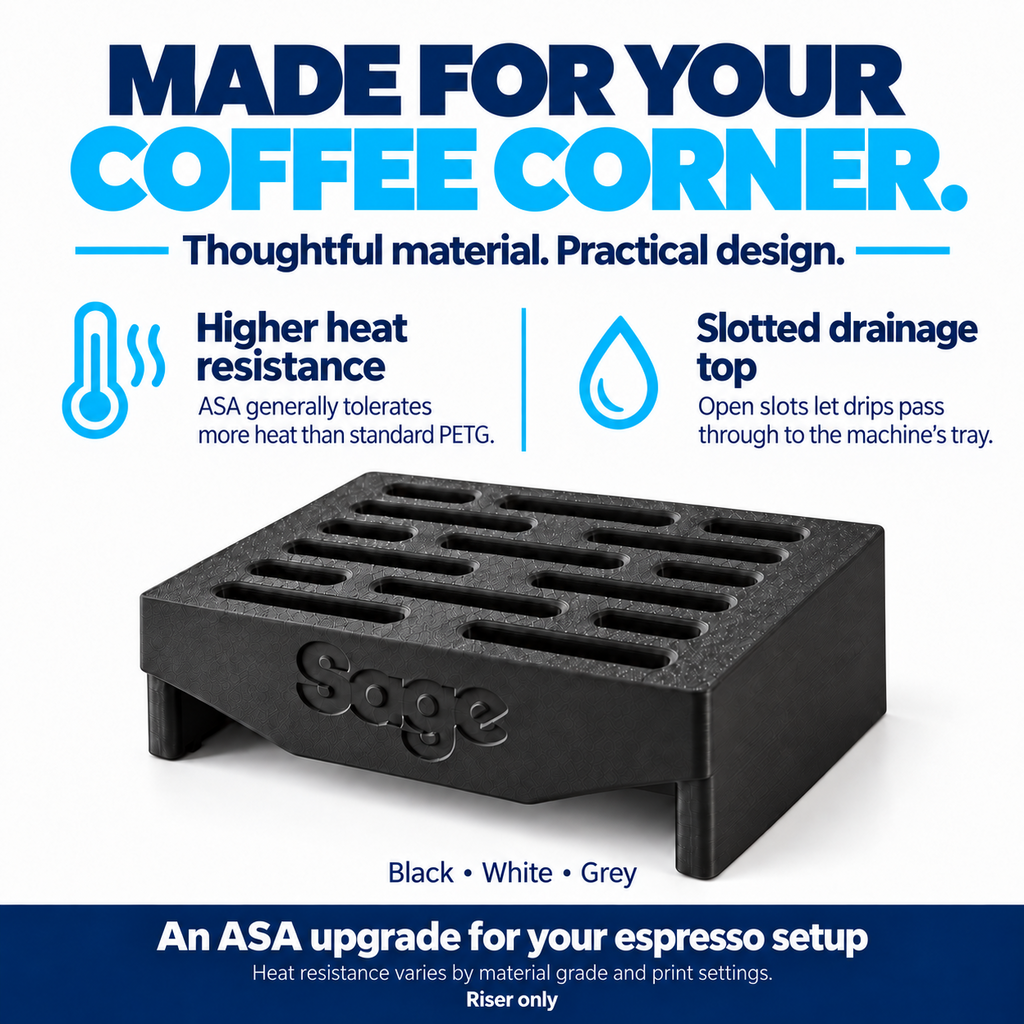 For Sage Barista Espresso Cup Riser Stand Coffee Machine Drip Tray Platform ASA - image 5
