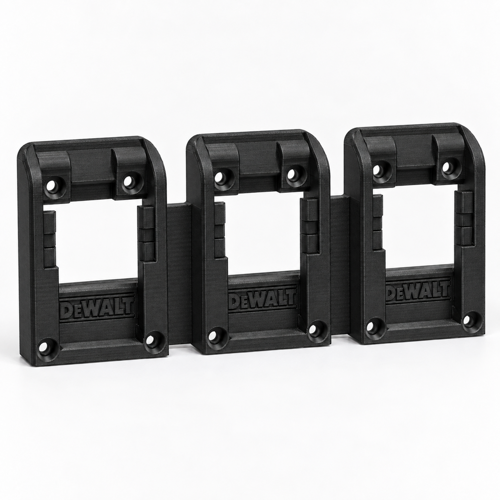 Battery Holder Wall Mount for DeWalt 18V XR Single Double Triple Workshop - image 5