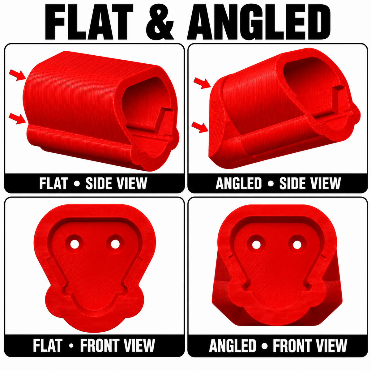 Battery holder compatible with Milwaukee M12 batteries — flat or angled - image 2